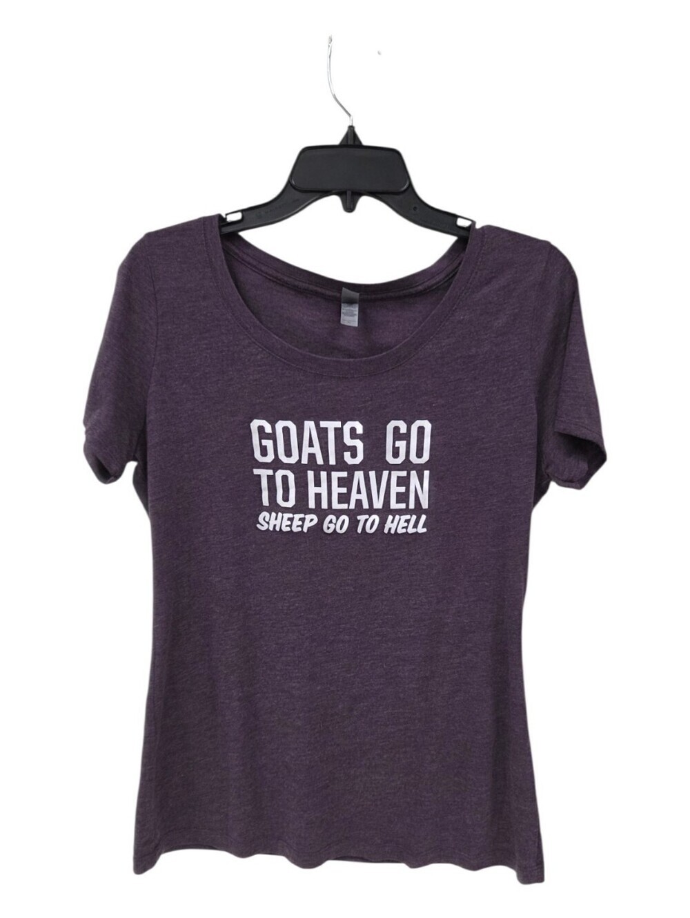 Goats Go To Heaven Graphic Tee -slim Fit Purple Next Level